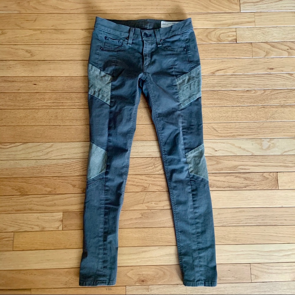 Rag & Bone Halifax Skinny Legging Army Green 25 - Picture 6 of 10